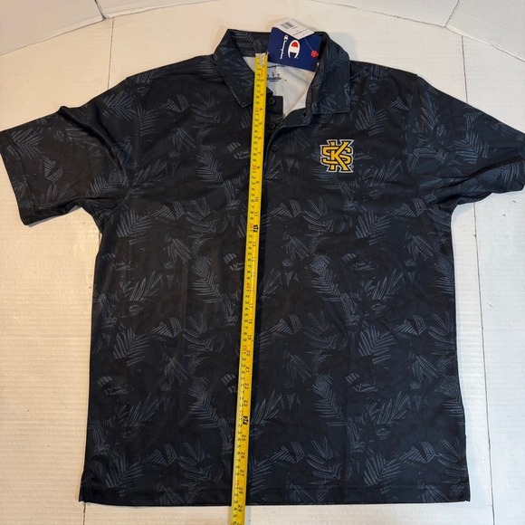 Kennesaw State Owls Champion Polo Shirt Hawaiian NWT Print university athleisure - Picture 8 of 13